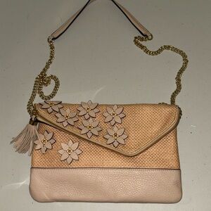 Henri Bendel Beige Petal Crossbody Bag